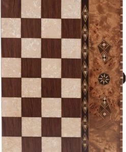 Helena Wood Art Backgammon - Tavla - Handgemaakt - Hout - Luxe Uitgave -Exporteren spellen-voor winkel 411x840
