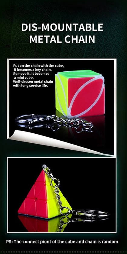 Qiyi Sleutelhanger (Pyraminx Of Ivy) 10 Qiyi Sleutelhanger (Pyraminx Of Ivy) - Afbeelding 8