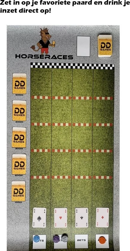 DDgames Drankspel Horseraces / Paardenraces - Compleet 6 DDgames Drankspel Horseraces / Paardenraces - Compleet - Afbeelding 4