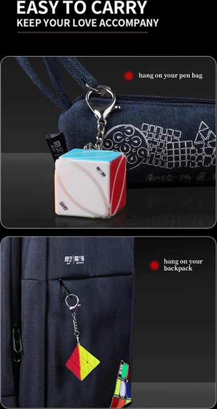 Qiyi Sleutelhanger (Pyraminx Of Ivy) 4 Qiyi Sleutelhanger (Pyraminx Of Ivy) - Afbeelding 2