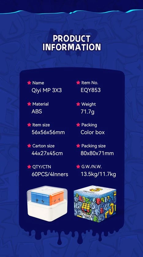 Qiyi MP Magnetic 3x3 9 Qiyi MP Magnetic 3x3 - Afbeelding 7