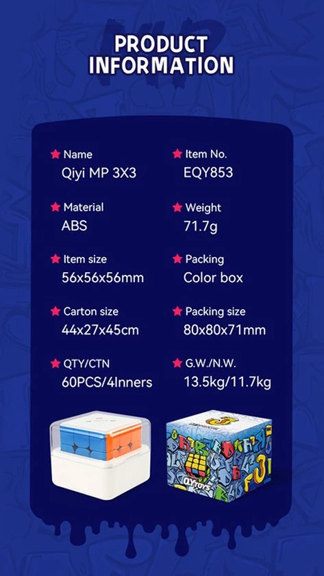 Qiyi MP Magnetic 3x3 11 Qiyi MP Magnetic 3x3 - Afbeelding 9