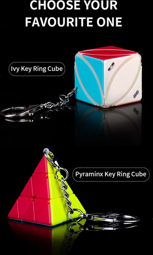 Qiyi Sleutelhanger (Pyraminx Of Ivy) 17 Qiyi Sleutelhanger (Pyraminx Of Ivy) - Afbeelding 15