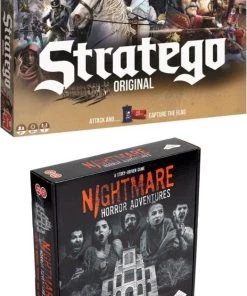 Merkloos Spellenbundel - 2 Stuks - Stratego & Nightmare Horror Adventures