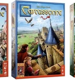 999 Games Spellenbundel - 3 Stuks - Carcassonne & Uitbreidingen Het Circus & Jagers En Verzamelaars