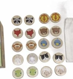 Tenderleaftoys Houten Memory In Opberg Zak 20 Delig