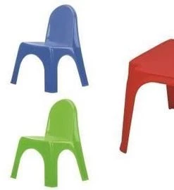 Anders Kinderset Tafel + 4 Stoelen Karen - Multicolor