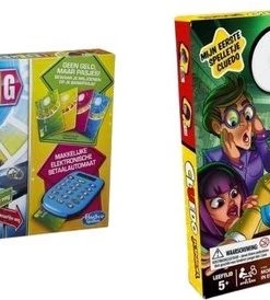 Hasbro Spellenbundel - 2 Stuks - Levensweg Elektronisch Bankieren & Cluedo Junior