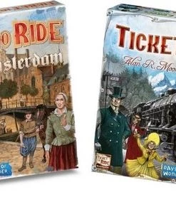 Days Of Wonder Spellenbundel - Ticket To Ride - 2 Stuks- Europa (Basisspel) & Uitbreiding Amsterdam