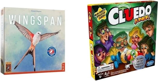 Merkloos Spellenbundel - 2 Stuks - Wingspan & Cluedo Junior 3 Merkloos Spellenbundel - 2 Stuks - Wingspan & Cluedo Junior