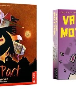 Merkloos Spellenbundel - Kaartspel - 2 Stuks - De Weerwolven Van Wakkerdam: Het Pact & Valse Motten