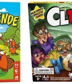 Merkloos Spellenbundel - 2 Stuks - Beverbende & Cluedo Junior
