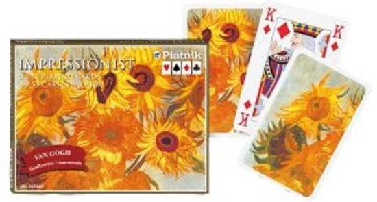 Piatnik Luxe Speelkaarten Sun Flower Van Gogh