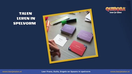 QUIBOBA Frans Taal Spel (spel #3) - Leerzaam Taalspel Om Op Een Eenvoudige Manier De Basiskennis Van De Brugklas Te Leren 4 QUIBOBA Frans Taal Spel (spel #3) - Leerzaam Taalspel Om Op Een Eenvoudige Manier De Basiskennis Van De Brugklas Te Leren - Afbeelding 2