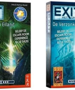 999 Games Spellenbundel - 2 Stuks - Exit - Het Vergeten Eiland & De Verzonken Schat
