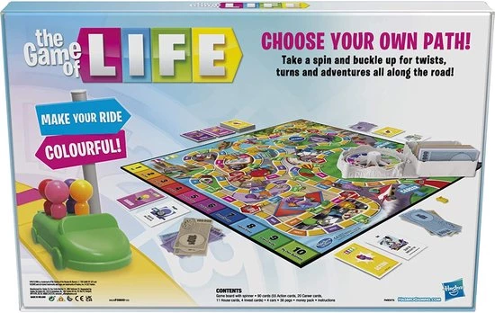 Hasbro Game Of Life Classic Engels Versie 6 Hasbro Game Of Life Classic Engels Versie - Afbeelding 4