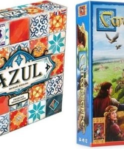 Merkloos Spellenbundel - 2 Stuks - Azul NL/FR & Carcassonne
