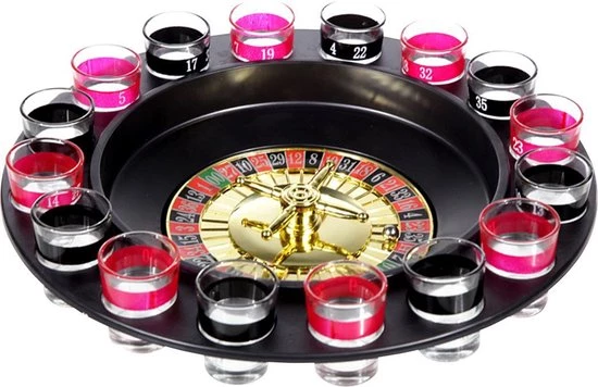 Merkloos Luxe Roulette Drinking Game - 29 Cm 4 Merkloos Luxe Roulette Drinking Game - 29 Cm - Afbeelding 2