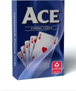 Cartamundi Bridge Ace Speelkaarten - Franse Voorkanten - Blauw/ Rood