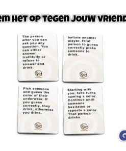 Gagato Drankspel - These Cards Will Get You Drunk & These Cards Will Get You Drunk Too - Inclusief Shot Dispenser Grijs - Inclusief Shotglaasjes - Inclusief Dobbelsteen - Kaartspel - Set Kaarten -Exporteren spellen-voor winkel 550x361 4