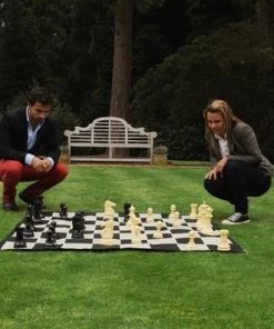 Ubergames Complete Schaakset, Incl. Mat 90x90 Cm Top Kwaliteit Klasse En Geweldig
