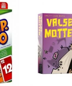 Merkloos Spellenbundel - Kaartspel - 2 Stuks - Skip-Bo & Valse Motten