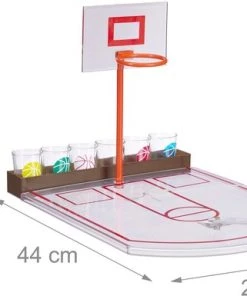 Relaxdays Basketbal Drinkspel Met 6 Glaasjes - Zuipspel - Drankspel Basket - Shotglas Game -Exporteren spellen-voor winkel 550x385 1