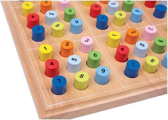 Small Foot Company Small Foot Houten Sudoku Pinnen 25 X 25 X 3 Cm 4 Small Foot Company Small Foot Houten Sudoku Pinnen 25 X 25 X 3 Cm - Afbeelding 2