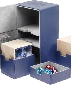 Ultimate Guard Twin Flip N Tray Deck Case 200+ Standard Size XenoSkin Blue