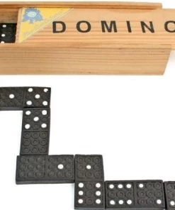 Paul Import Domino In Houten Doosje - Reiseditie - Het Perfecte Reisspel Voor Op Vakantie.