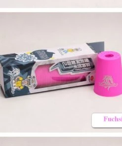 12 Pack YJ Kinder Sportstapelen Bekers-Quick Stacks Cups - Speed Training Game Uitdaging- Competitie Party Speelgoed + Gratis OpbergTas-7.6*9.3cm -Fuchsia -Exporteren spellen-voor winkel 550x440 3