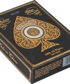 Peng Yo Playing Cards - Pokerkaarten Luxe Black Gold - Plastic Speelkaarten - Casino Quality