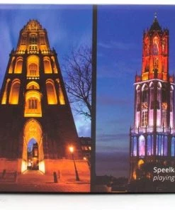 Donker Utrecht - Speelkaarten / Spelkaarten / Kaartspel - 2 X 54 Domtoren Kaarten In Luxe Kartonnen Bewaardoos Met Schuiflade - Bridge Formaat -Exporteren spellen-voor winkel 550x456 1