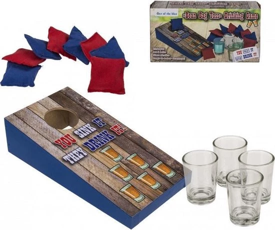 Out Of The Blue Bean Bag Toss - Drankspel 3 Out Of The Blue Bean Bag Toss - Drankspel