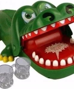 Shoppartners Vrijgezellenfeest Spel Krokodil Met 6 Shotglazen - Bijtende Krokodil Drankspelletje -Exporteren spellen-voor winkel 550x463 1