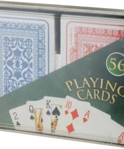 Free And Easy Speelkaarten 2 Sets Blauw/rood