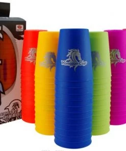 12 Pack YJ Kinder Sportstapelen Bekers-Quick Stacks Cups - Speed Training Game Uitdaging- Competitie Party Speelgoed + Gratis OpbergTas-7.6*9.3cm -Fuchsia -Exporteren spellen-voor winkel 550x487 6