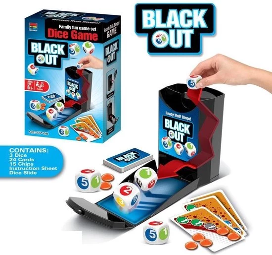 Dice & Games Black Out Dice Game Dobbelspel Bingo- En Strategiespel 4 Dice & Games Black Out Dice Game Dobbelspel Bingo- En Strategiespel - Afbeelding 2