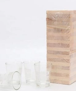 Lifetime Games Drunken Tower Drinkspel - Drankspel - Tipsy Tower Shotspel - Met 4 Shotglazen En 60 Stenen -Exporteren spellen-voor winkel 550x518 6