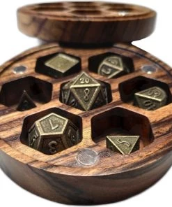 Aesteon Dungeons And Dragons D&D Houten Dice Box | Premium Opbergdoosje | Zebra Wood | Voor Set Van 7 | DnD | High Quality -Exporteren spellen-voor winkel 550x523