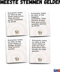 Gagato Set Kaarten - These Cards Will Get You Drunk & These Cards Will Get You Drunk Too - Inclusief Shot Dispenser Grijs - Drankspel - Kaartspel -Exporteren spellen-voor winkel 550x526
