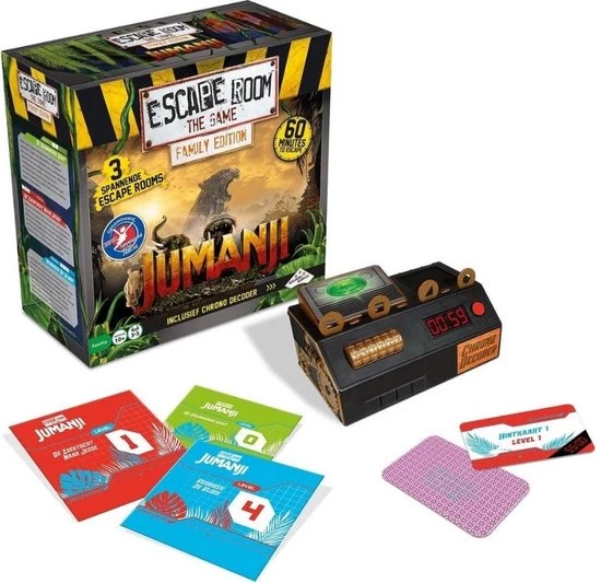 Merkloos Spellenbundel - 2 Stuks - Hasbro Cluedo & Escape Room Jumanji 9 Merkloos Spellenbundel - 2 Stuks - Hasbro Cluedo & Escape Room Jumanji - Afbeelding 7