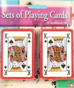 Merkloos 2x Pakjes Kaartspellen - Casino Speelkaarten