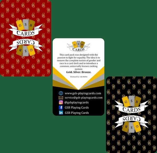 GSB Genderneutrale Speelkaarten - Signature Zwart - Enkel Pak In Tuckbox 8 GSB Genderneutrale Speelkaarten - Signature Zwart - Enkel Pak In Tuckbox - Afbeelding 6