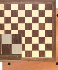 Weible Spiele Schaakbord Notenhout/ahorn 5cm