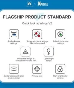 QI YI QiYi X-men Design Wingy Skewb V2 M - Speedcube - Magnetisch - Breinbreker -Exporteren spellen-voor winkel 550x544 1