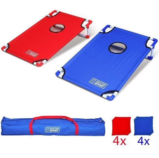 Dr.Sport Dubbele U.S.A. CORNHOLE Set Blauw-Rood In Luxe Draagtas 10 Dr.Sport Dubbele U.S.A. CORNHOLE Set Blauw-Rood In Luxe Draagtas - Afbeelding 8