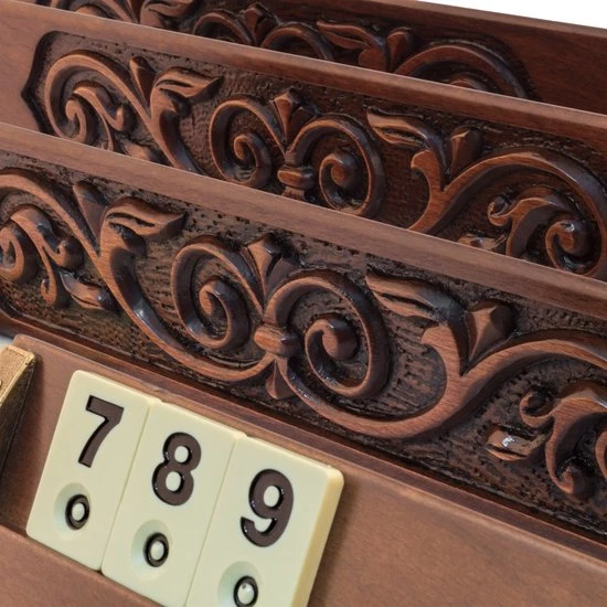 Helena Wood Art Handgemaakte Rummy Speelset - Okey - 100% Hout - Luxe Uitgave - Inclusief Tas - Rummi 4 Helena Wood Art Handgemaakte Rummy Speelset - Okey - 100% Hout - Luxe Uitgave - Inclusief Tas - Rummi - Afbeelding 2