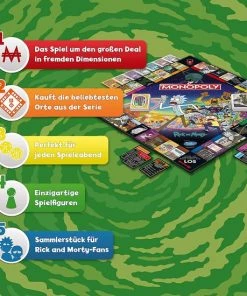 Winning Moves - Rick & Morty - Monopoly - Klassiek Bordspel In Een Modern Jasje