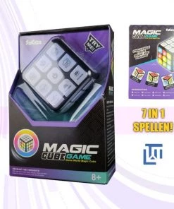 LJBN 7 In 1 Geheugentrainingskubus - Makkelijk In Gebruik - STEM - 7 Spellen In 1 - Maximaal 2 Spelers
